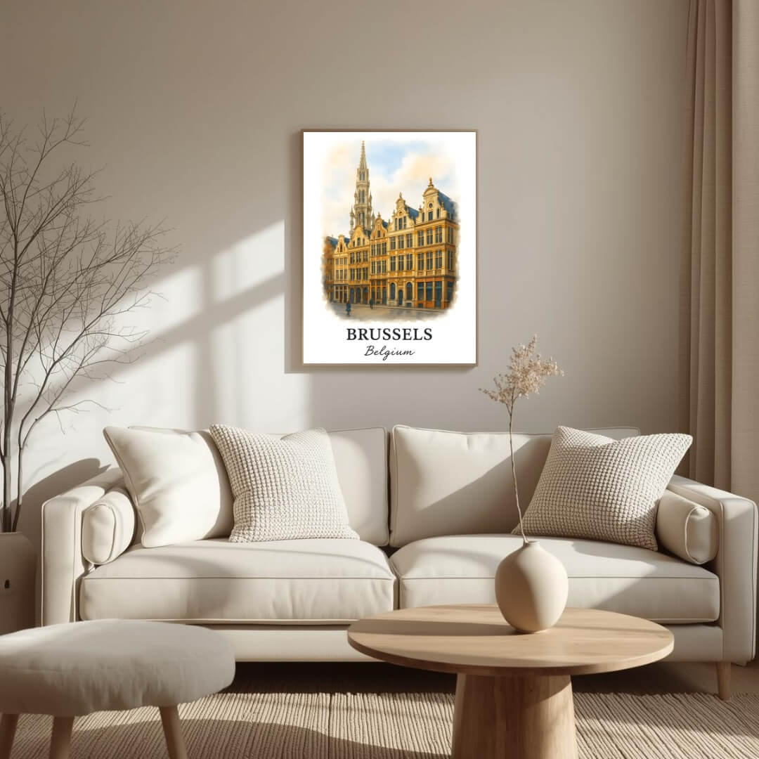 Detailed view of the side or back of the frame, showcasing the handcrafted Ayous wood frame and the brand's commitment to eco-conscious craftsmanship.