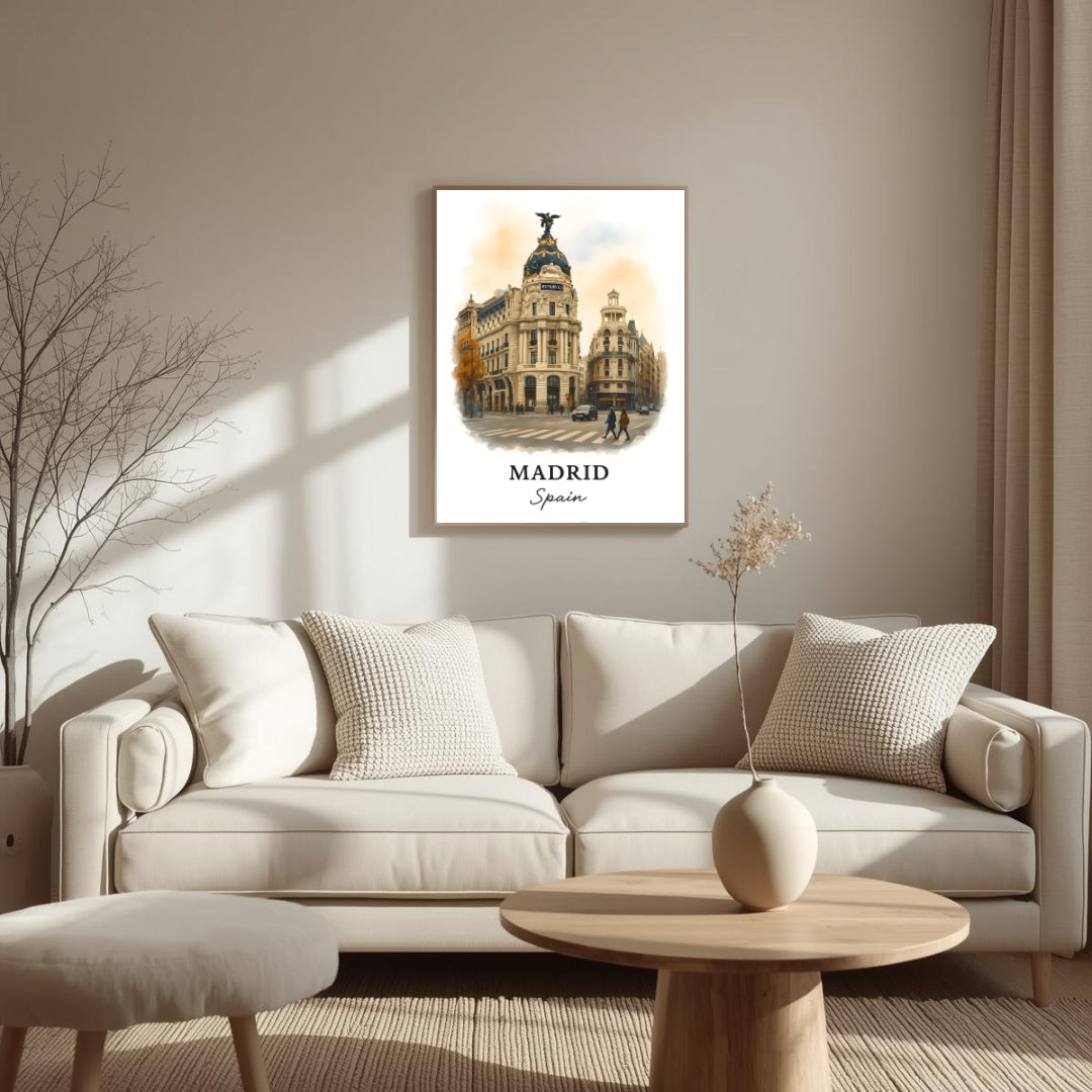 Detailed view of the side or back of the frame, showcasing the handcrafted Ayous wood frame and the brand's commitment to eco-conscious craftsmanship.