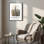 Detailed view of the side or back of the frame, showcasing the handcrafted Ayous wood frame and the brand's commitment to eco-conscious craftsmanship.