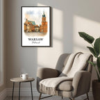 Detailed view of the side or back of the frame, showcasing the handcrafted Ayous wood frame and the brand's commitment to eco-conscious craftsmanship.