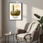 Detailed view of the side or back of the frame, showing the quality of the handcrafted wood frame and a commitment to eco-conscious craftsmanship.