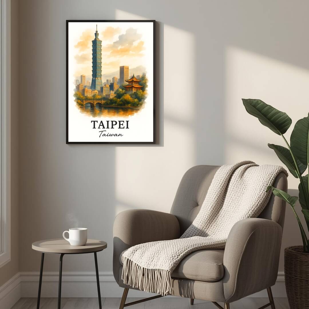 Detailed view of the side or back of the frame, showing the quality of the handcrafted wood frame and a commitment to eco-conscious craftsmanship.