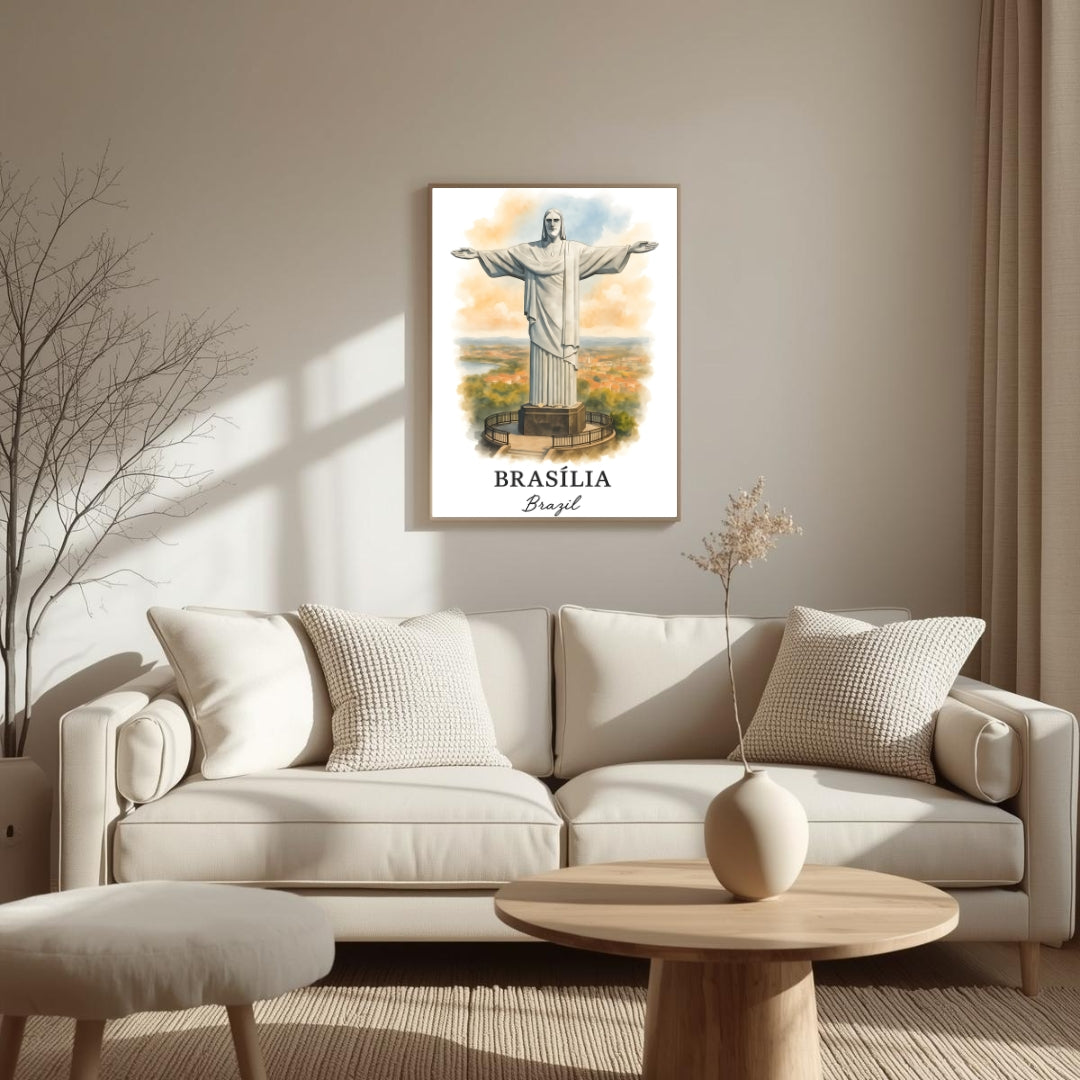 Detailed view of the side or back of the frame, showcasing the handcrafted Ayous wood frame and the brand's commitment to eco-conscious craftsmanship.