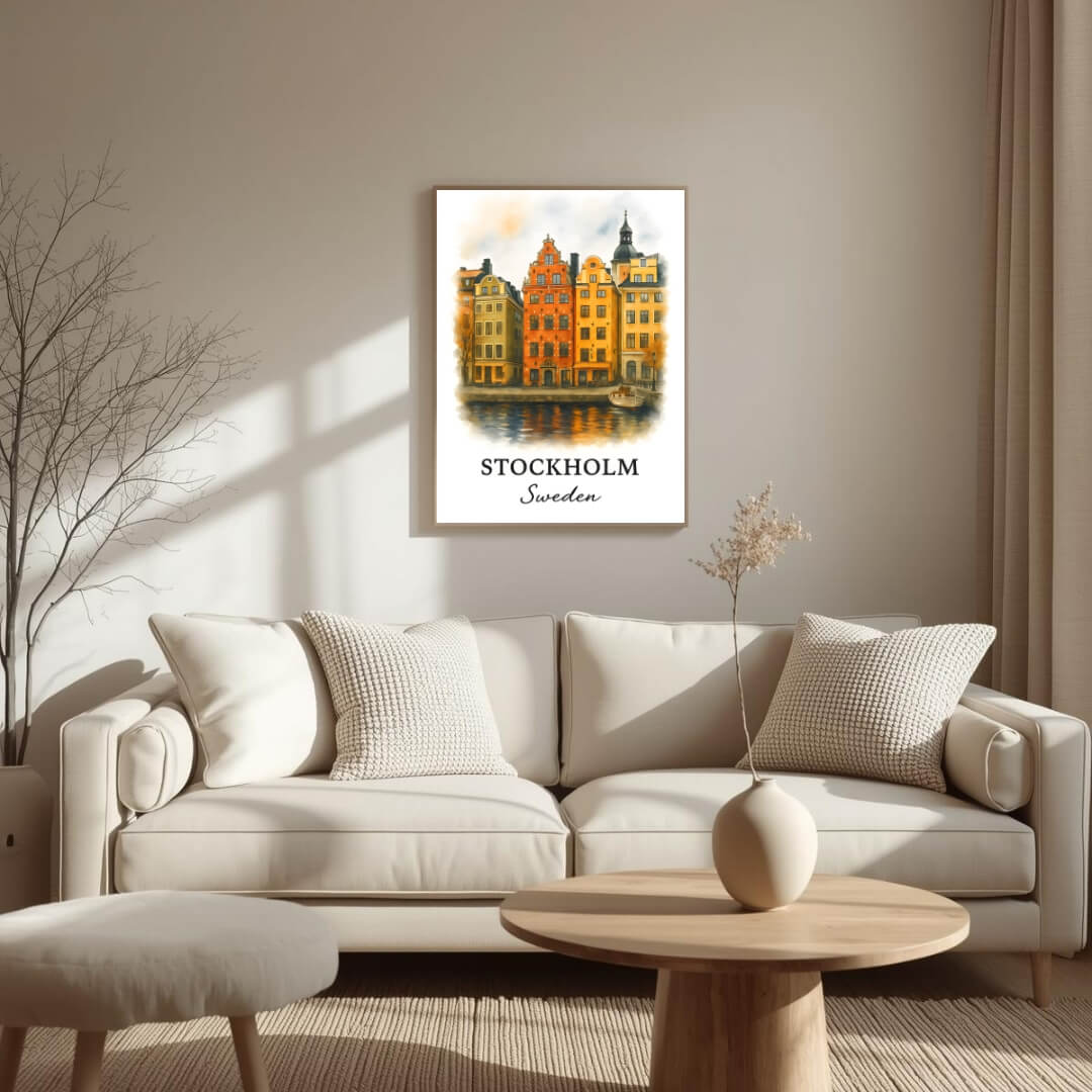 Detailed view of the side or back of the frame, showcasing the handcrafted Ayous wood frame and the brand's commitment to eco-conscious craftsmanship.